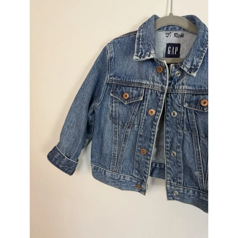 Gap Kids Y2K 2001 Denim Jacket Kids Sz XS (4) EUC